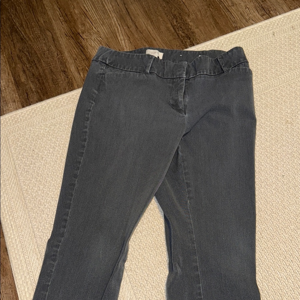 LOFT Charcoal work pants